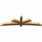 Ekena Millwork Davenport Timber Gable Bracket, Western Red Cedar, 108"W x 31 1/2"H x 5 1/2"D x 5 1/2"F, 7/12 Pitch GBW108X31X0606DAV00SWR - alternate 4